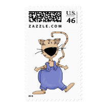Cats 'n' Dogs · Cat in Overall postage