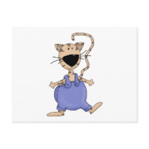 Cats 'n' Dogs · Cat in Overall postcards