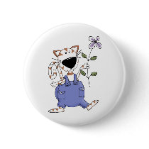 Cats 'n' Dogs · Cat with Flower buttons