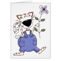 Cats 'n' Dogs · Cat with Flower cards