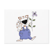 Cats 'n' Dogs · Cat with Flower postcards