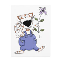 Cats 'n' Dogs · Cat with Flower postcards