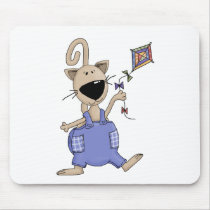 Cats 'n' Dogs · Cat with Kite mousepads