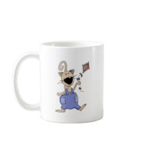 Cats 'n' Dogs · Cat with Kite mugs