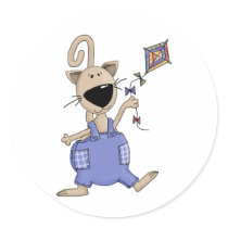 Cats 'n' Dogs · Cat with Kite stickers
