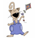 Cats 'n' Dogs · Cat with Kite t-shirts