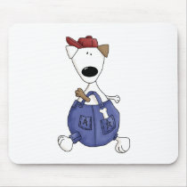 Cats 'n' Dogs · Dog in Overall mousepads