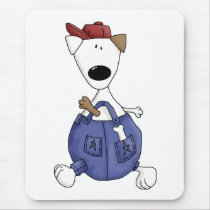 Cats 'n' Dogs · Dog in Overall mousepads