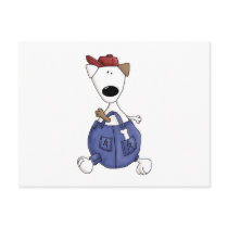 Cats 'n' Dogs · Dog in Overall postcards