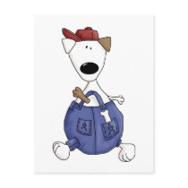 Cats 'n' Dogs · Dog in Overall postcards