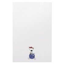 Cats 'n' Dogs · Dog in Overall Custom Stationery