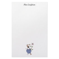 Cats 'n' Dogs · Dog with Flower Stationery