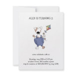 Cats 'n' Dogs · Dog with Kite Personalized Announcements