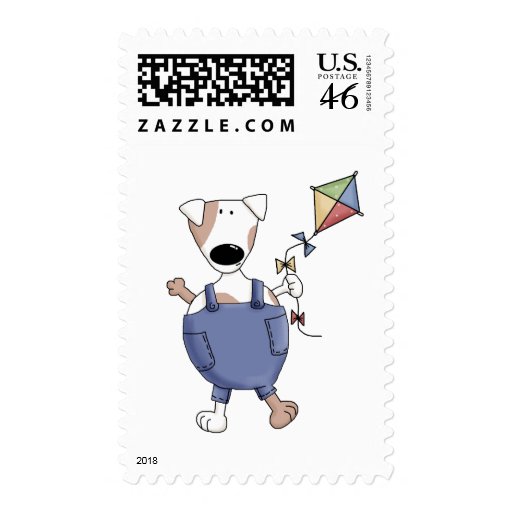 Cats 'n' Dogs · Dog with Kite Postage