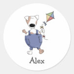 Cats 'n' Dogs · Dog with Kite Stickers