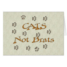 Cats Not Brats Cards