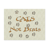 Cats Not Brats Post Cards