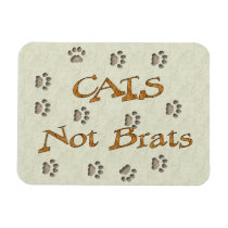 Cats Not Brats Rectangle Magnets