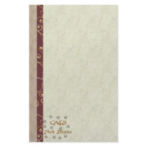 Cats Not Brats Stationery