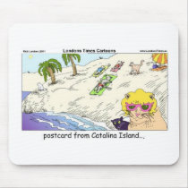Cats Of Catalina Island Funny Gifts Cards & Tees mousepads
