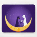 Cats on Moon mousepads