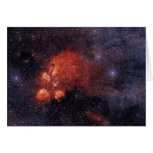 Cat's Paw Nebula NGC 6334 Bear Claw Gum 64 Greeting Cards