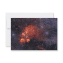 Cat's Paw Nebula NGC 6334 Bear Claw Gum 64 Personalized Invite