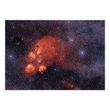 Cat's Paw Nebula NGC 6334 Bear Claw Gum 64 Personalized Invite