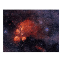 Cat's Paw Nebula NGC 6334 Bear Claw Gum 64 Postcard