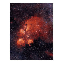 Cat's Paw Nebula NGC 6334 Bear Claw Gum 64 Post Card