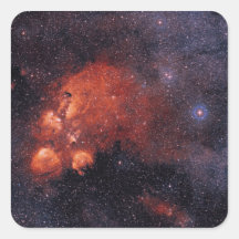 Cat's Paw Nebula NGC 6334 Bear Claw Gum 64 Sticker