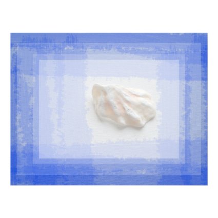cats paw shell with blue streaks letterhead