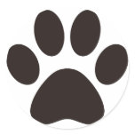 CAT'S_PAW ROUND STICKERS