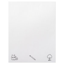 Cats Pencils and Trees - symbols of a life - art Letterhead