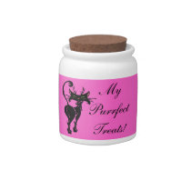 Cat's Pink Treats candy jars