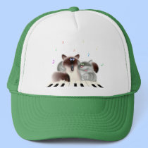 Cats Playing Piano hats