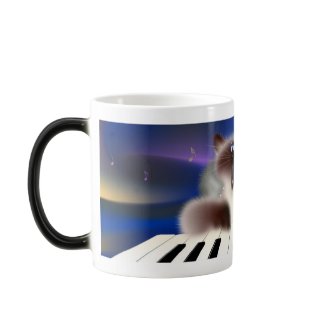 Cats Playing Piano mug