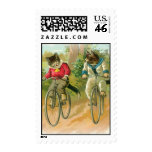 Cats Riding Bikes Postage