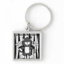 'Cats Rock!' Keychain