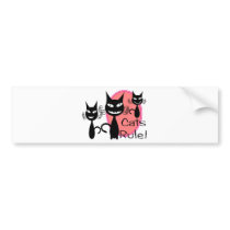 Cats Rule!!!!!!!!! bumper stickers