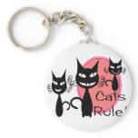 "Cats Rule!!"--Cat Lovers Gifts--Adorable Key Chains