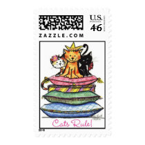 Cats Rule postage by amymgantt Cats Rule postage