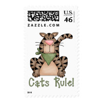 Cats Rule! postage by naturetees Cats Rule! postage