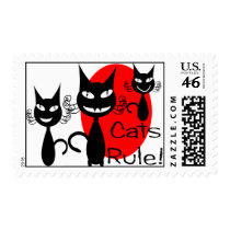 cats rule! postage stamps