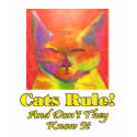 Cats Rule! T-shirt by Victoreeah Cats Rule! T-shirt