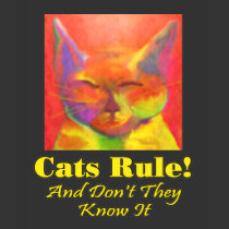 Cats Rule! T-shirt by Victoreeah Cats Rule! T-shirt