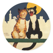 Cats Singing Sticker