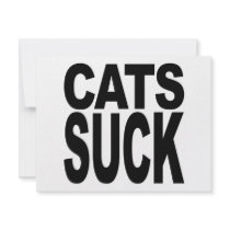 Cats Suck invitations by MyShirtSucks Cats Suck invitations