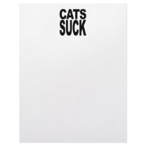 Cats Suck Letterhead