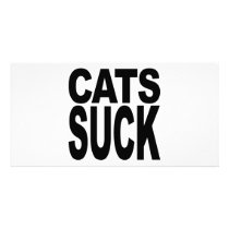 Cats Suck photo cards by MyShirtSucks Cats Suck photo cards